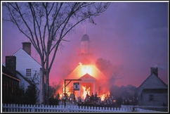 Church-burning scene