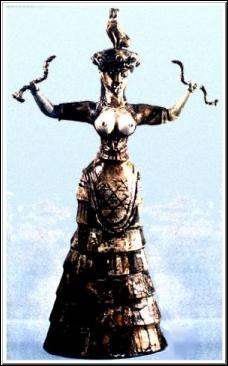 Minoan Snake Goddess (circa 1600 BC)
